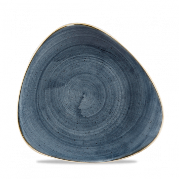 23.5cm Stonecast Blueberry Triangle Bowl